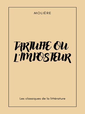 cover image of Tartuffe ou l'Imposteur